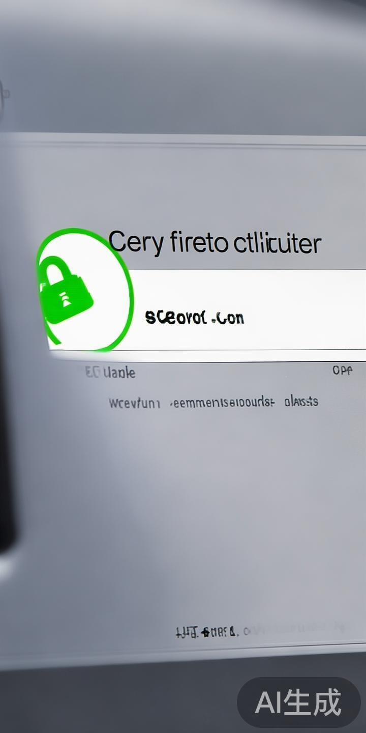 在浏览器上查看网站是否具有有效的SSL安全证书。正